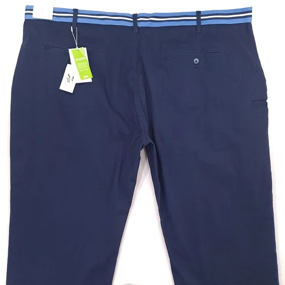 Con.Struct Men's Chino Pants Navy Blue Contrasting Waistband Stretch - Sz 48x30 - Picture 5 of 12